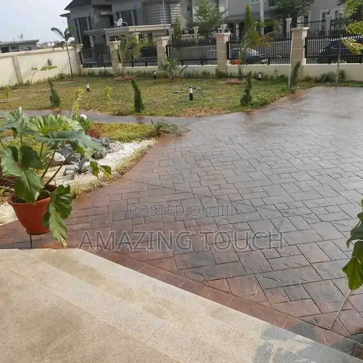 Stamped Concretes Floor Interlock Floor