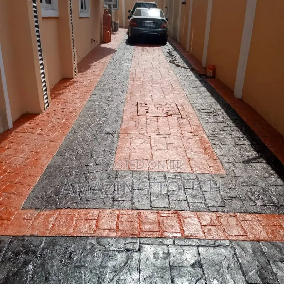 Stamped Concretes Floor Interlock Floor