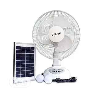 12" AC/DC Fan With 2 Bulbs