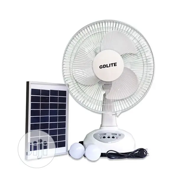 12" AC/DC Fan With 2 Bulbs