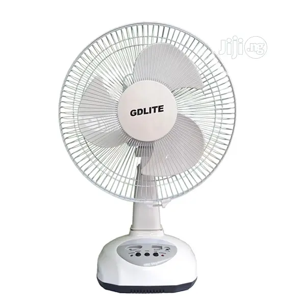12" AC/DC Fan With 2 Bulbs