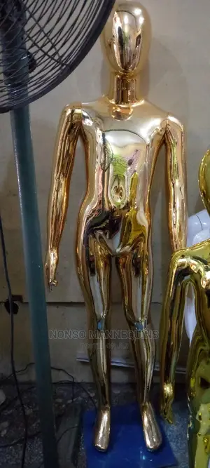 Unisex Age 5 to 10 Years Gold Chrome Kids Mannequins