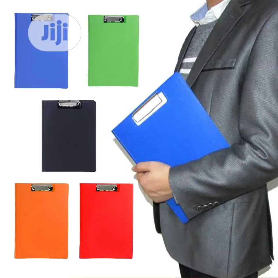 1 PCS A4 5 Color Clipboard Solid Fold Over Office Document