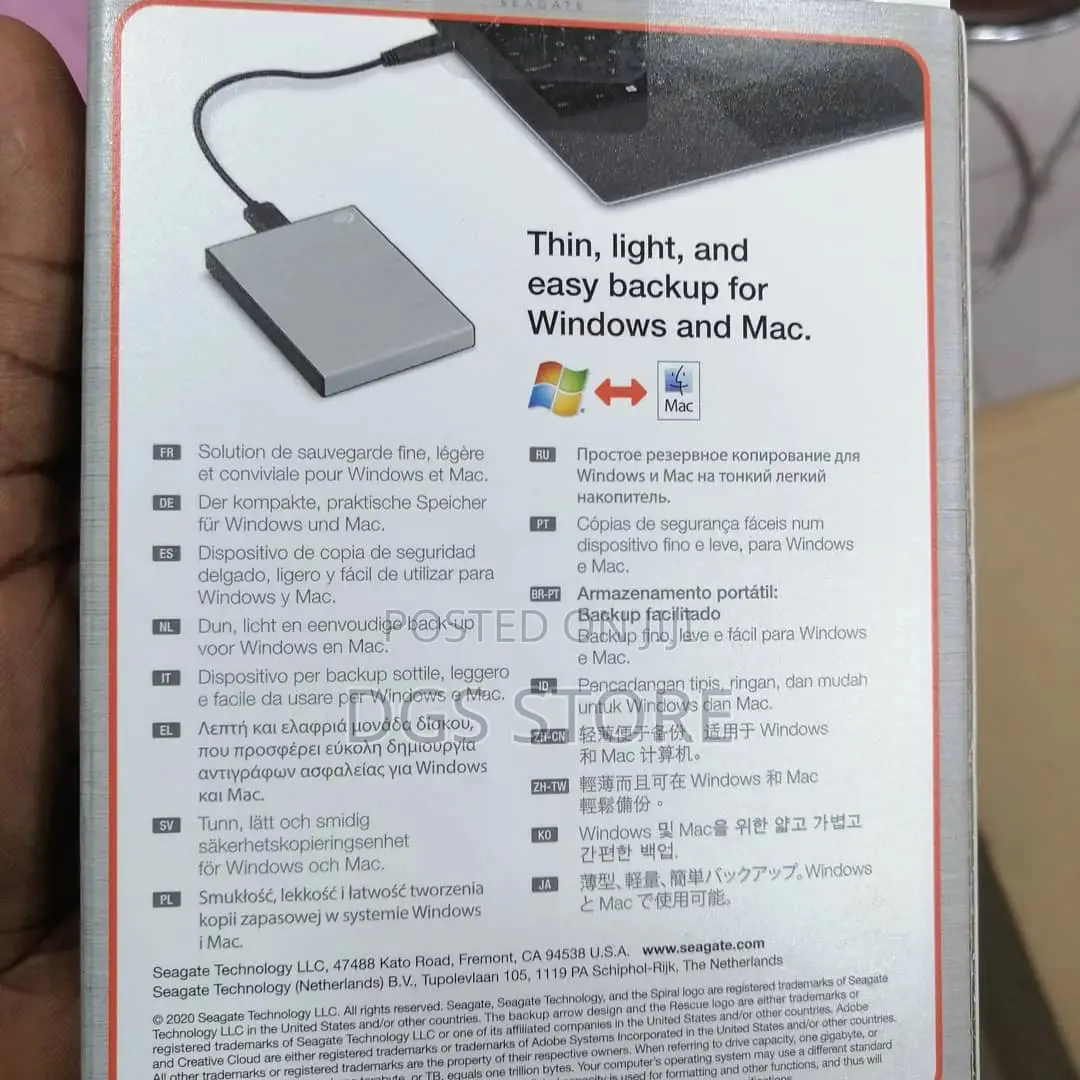 Seagate 2tb One Touch Portable Hard Drive