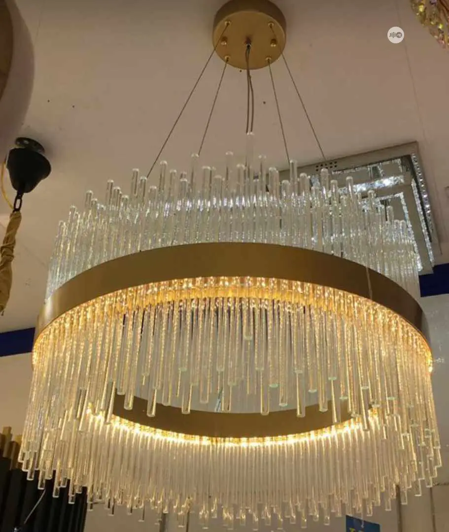 Led Glass Stick Chandelier