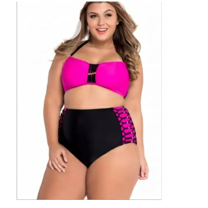 Emfed Bandeau High Waist Bikini Swimsuit