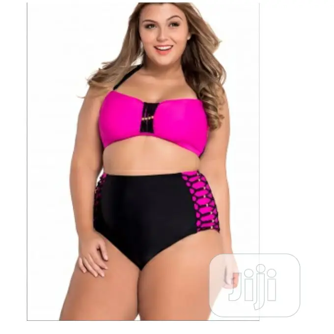 Bikini Emfed Bandeau High Waist Swimsuit