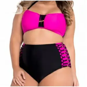 Bikini Emfed Bandeau High Waist Swimsuit
