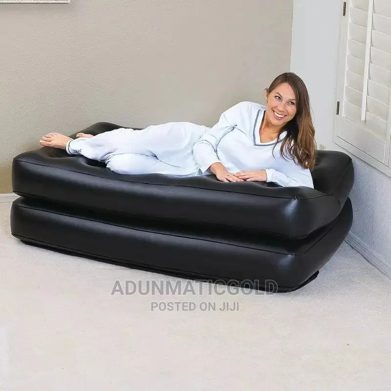 Inflatable Leather Bed and Pull Out Sofer With Pump