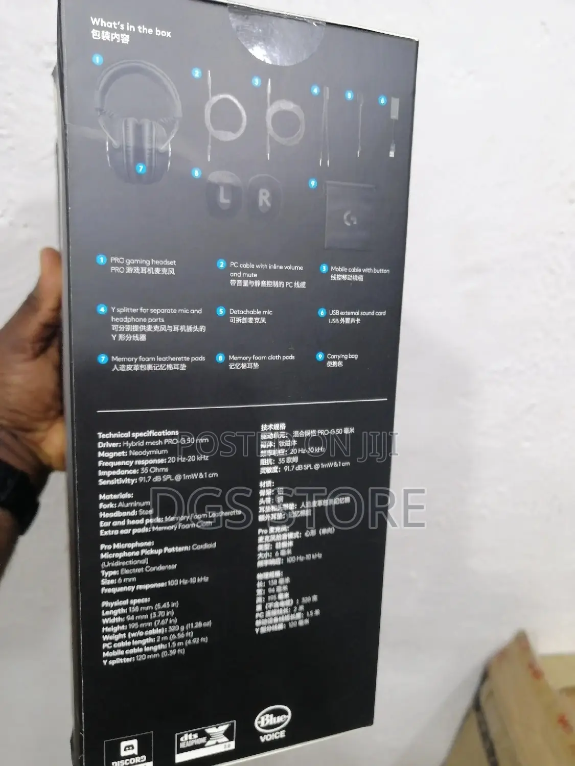 Logitech Pro X Gaming Wired With Blue Voice Technology