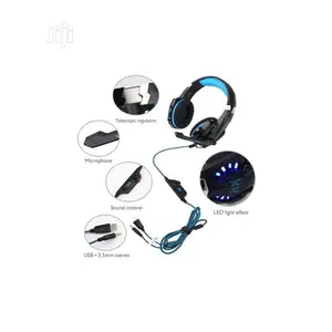 Gaming Headset With Light Mic Bass for PS4 Xbox PC Computer