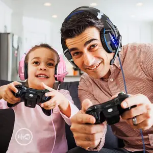 Gaming Headset With Light Mic Bass for PS4 Xbox PC Computer