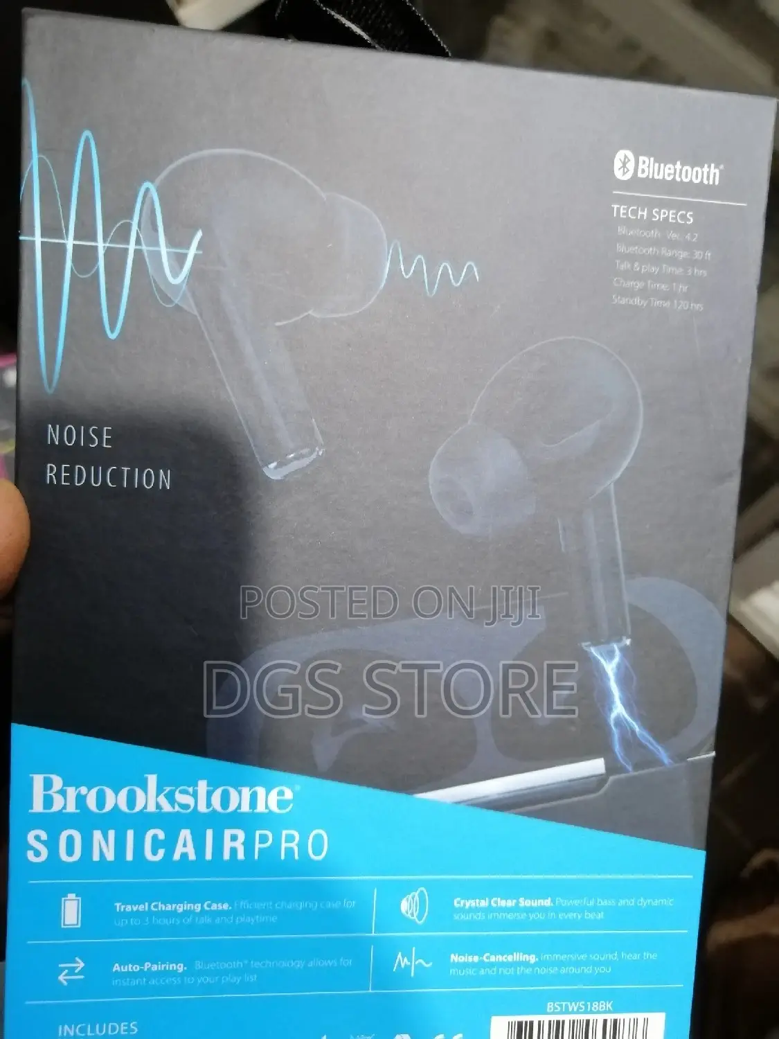 Brookstone Sonic Air Pro Bluetooth Earbud