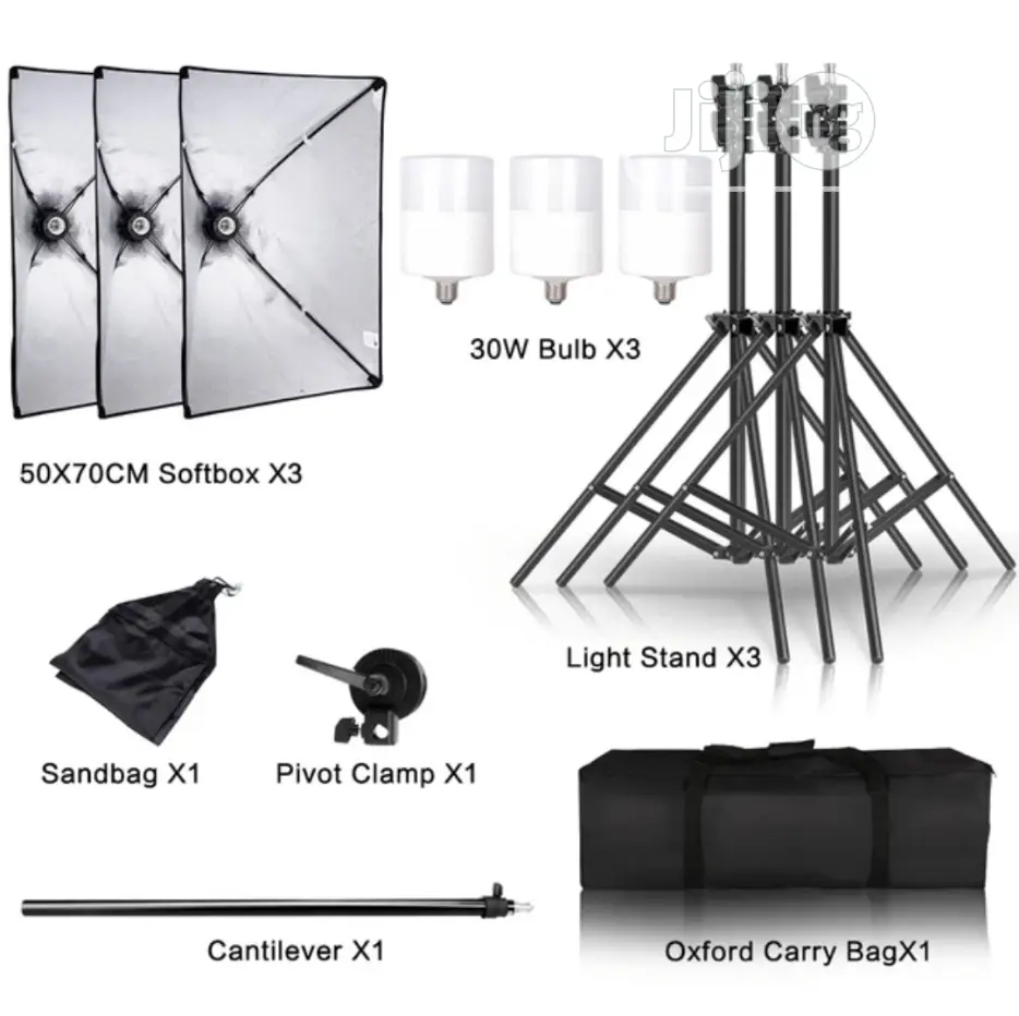Photography Studio Softbox Lighting Kit