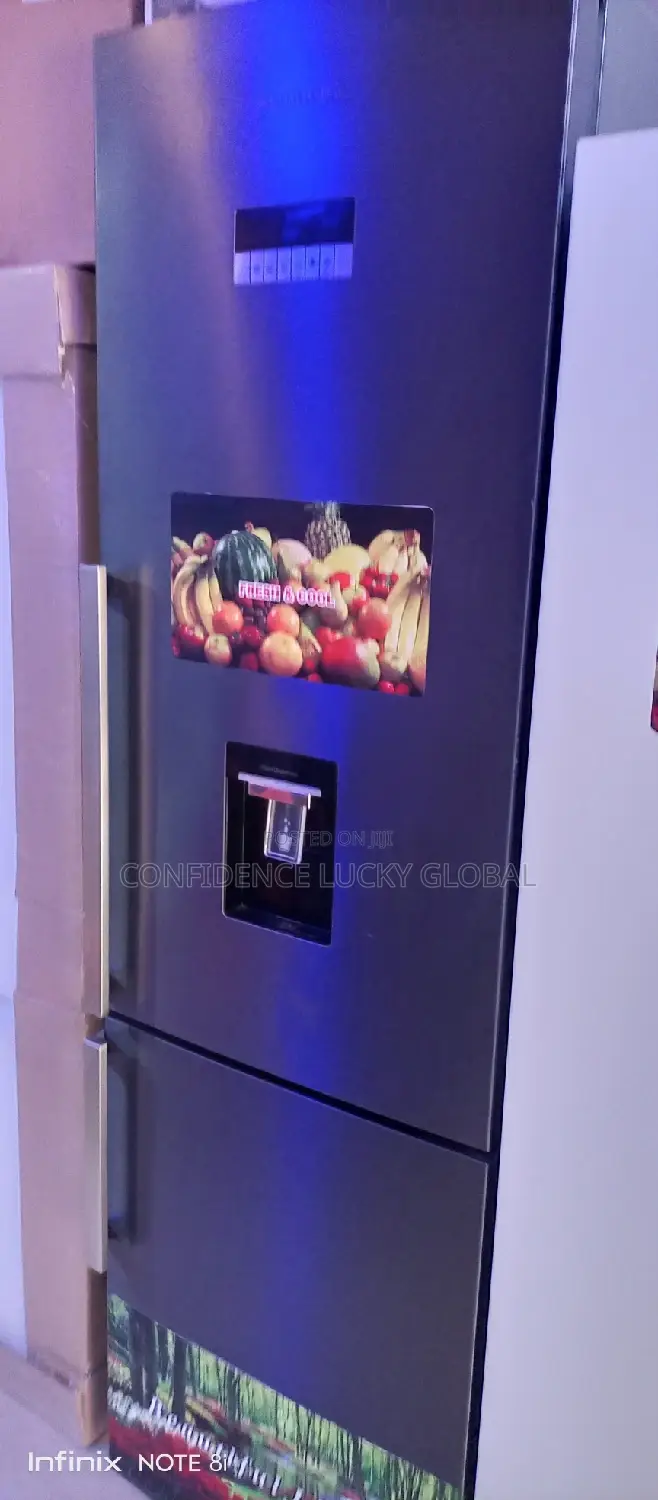 Fridge and Freezer With Water Dispenser