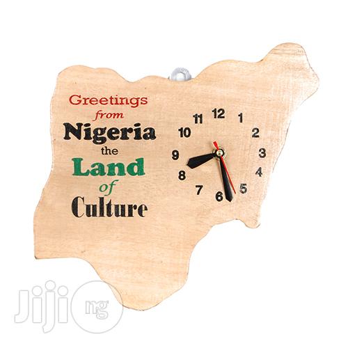 Map of Nigeria Wall Clock Artwork - Handmade (Black Friday)