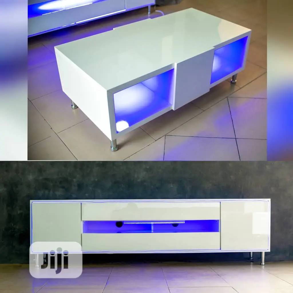 Center Table and TV Set With Light