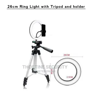 26cm Ring Light With Tripod Stand Holder