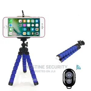 Octopus Flexible Phone Holder Bluetooth Remote