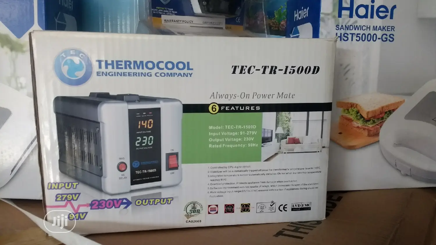 Thermocool TEC 1500W Digital Stabilizer (TEC-TR-1500D)