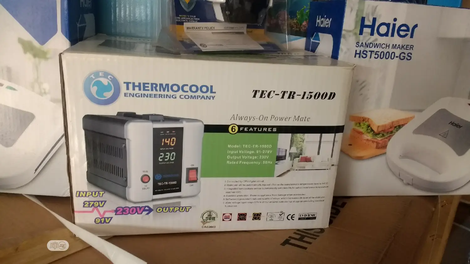 Thermocool TEC 1500W Digital Stabilizer (TEC-TR-1500D)