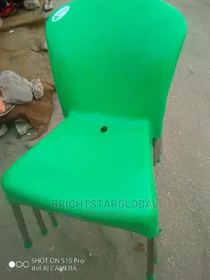 Strong Plastic Chair With Metal Legs