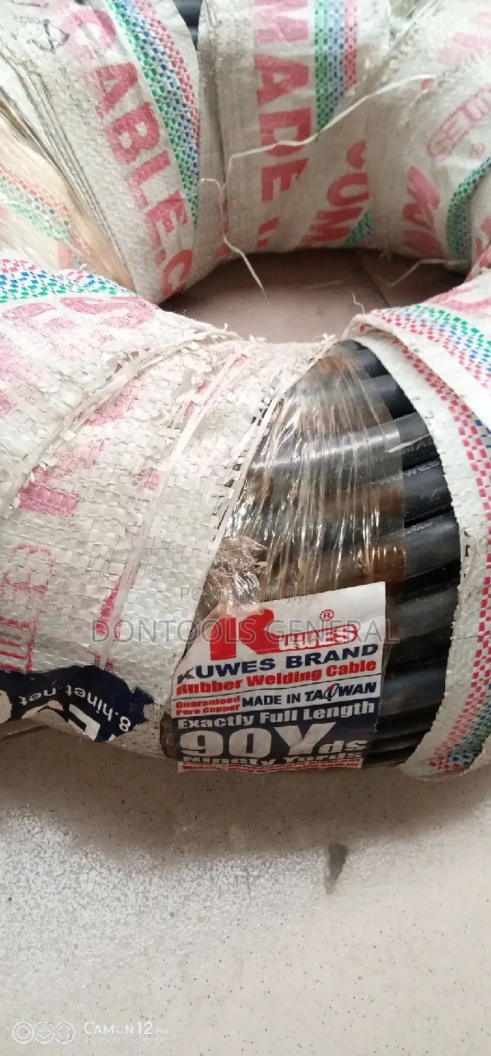 70mm by 90yard Kuwes Brand Rubber Welding Cable