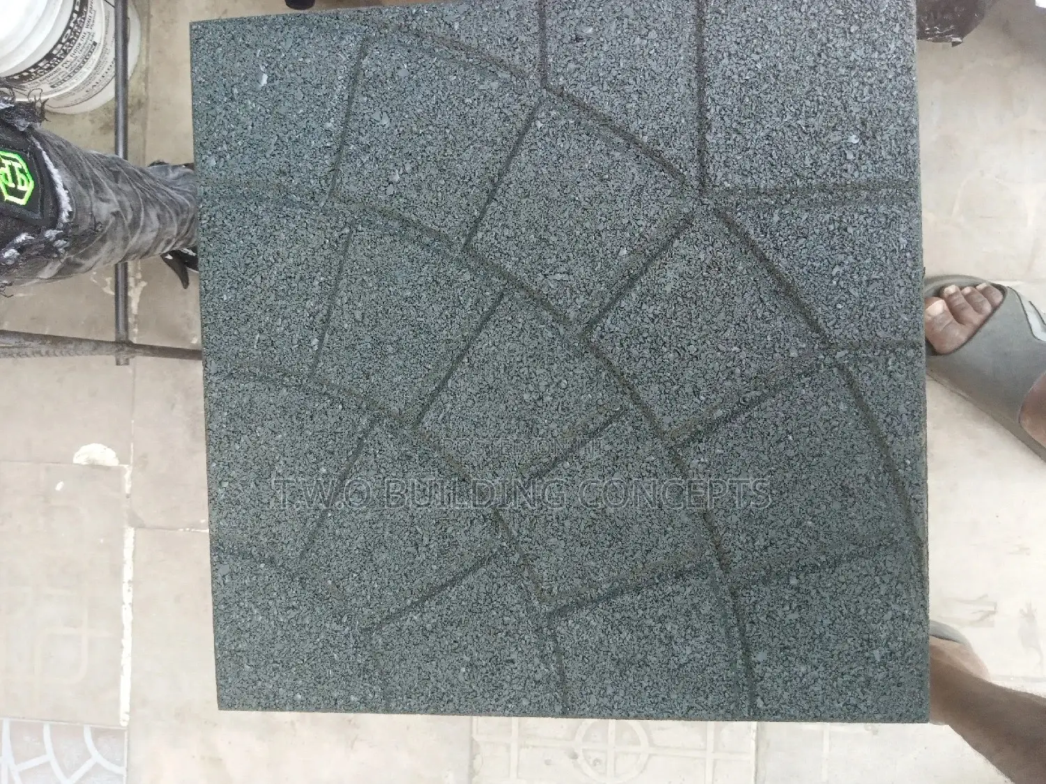 Rubber Stamp for Outside Floor