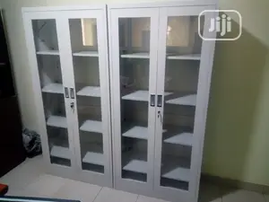 1.8 Meters Metal Office Cabinet With Glass Door