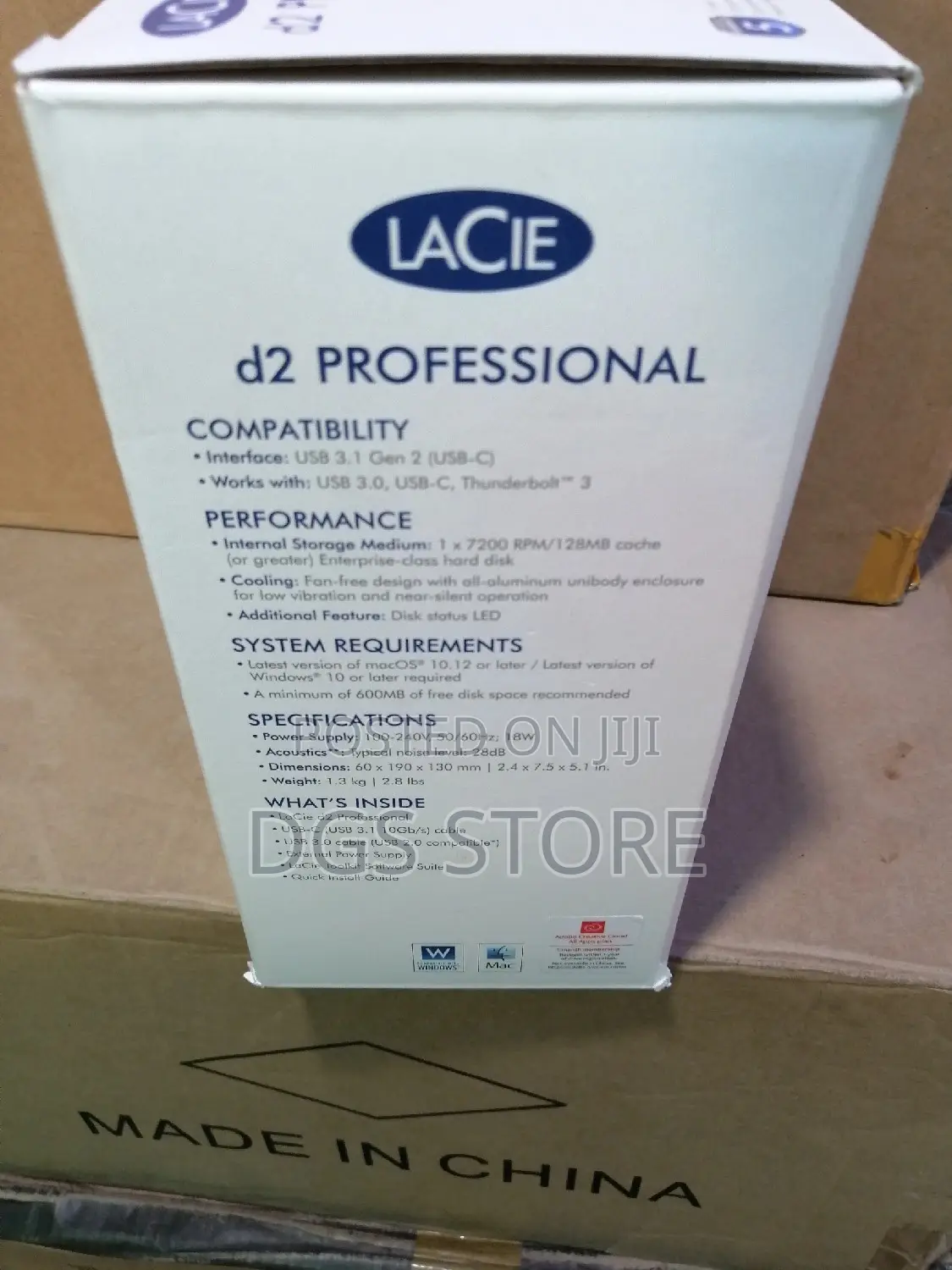 Lacie D2 Professional External Hard Drive 10tb