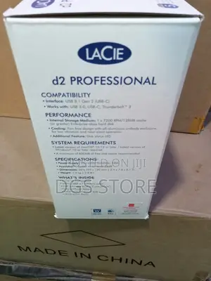 Lacie D2 Professional External Hard Drive 10tb