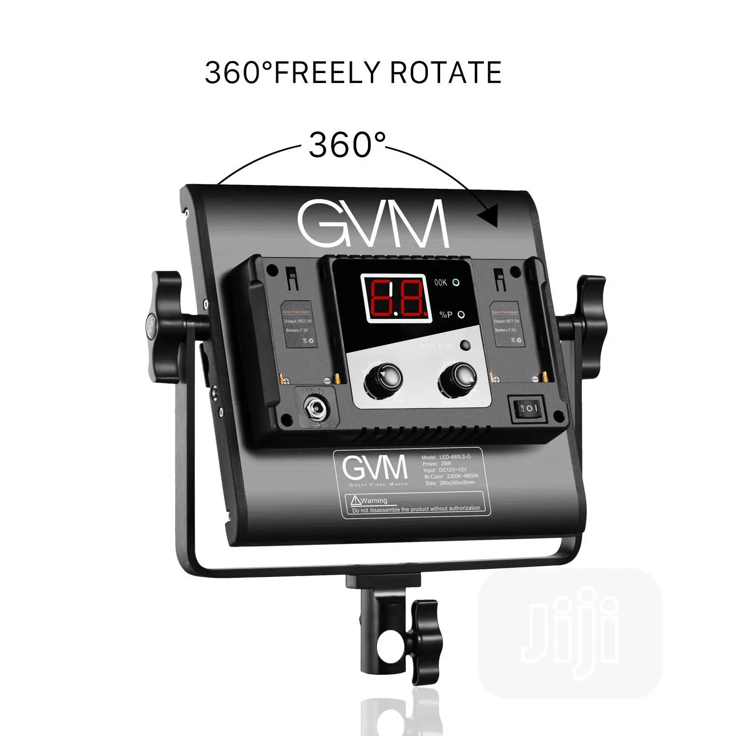 GVM Bi-Color Led Studio Video 2-Panel Light Kit