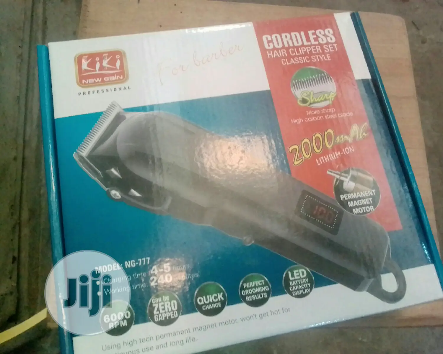 Kiki New Gain Rechargeable Clipper -NG-888