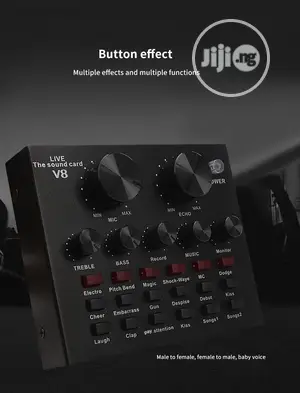 V8 Audio Live Show USB External Sound Card