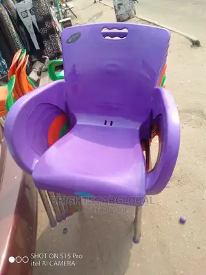 Master Plastics Chair With Iron Legs and Aimrest