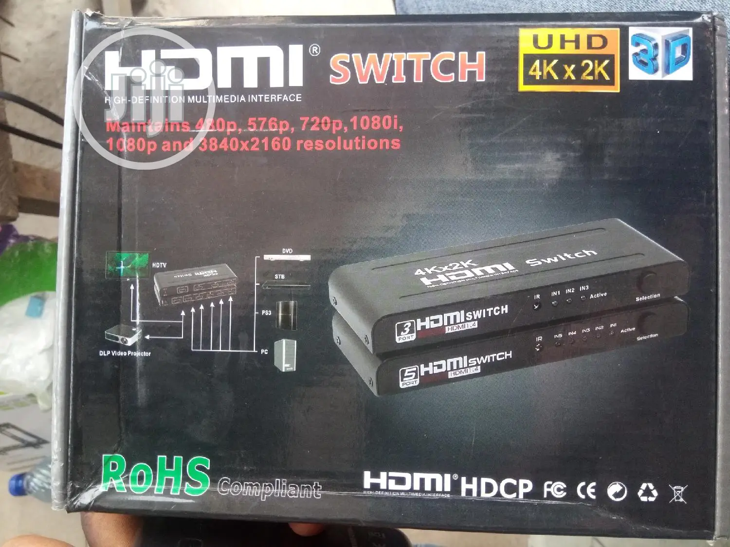 3×1 Hdmi Switch With Remote