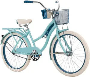Huffy 24" Nel Lusso Girls' Cruiser Bike, Blue Satin