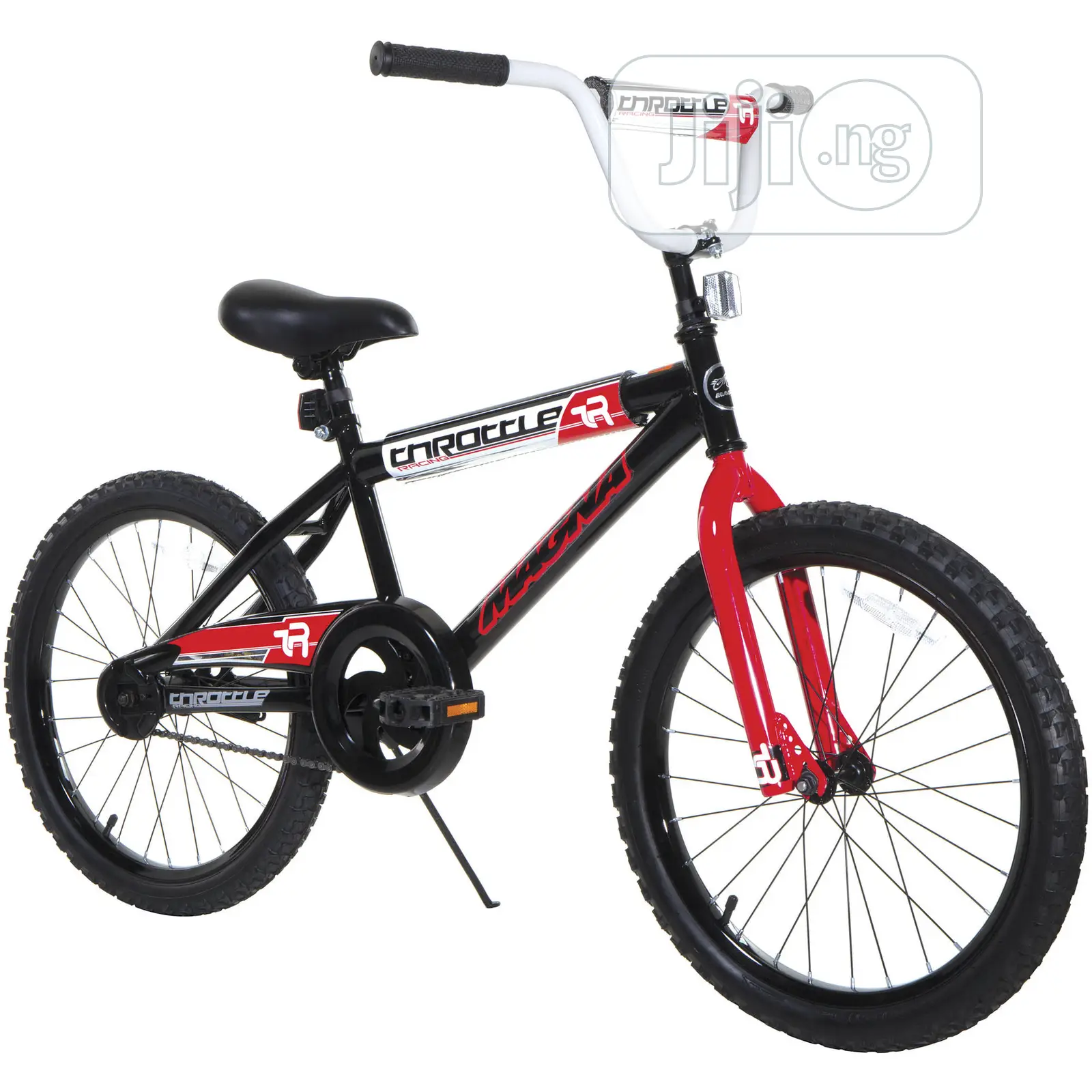 20" Magna Boy's Throttle Bike, Black/Red