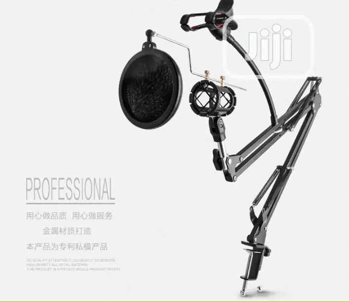 Condenser Microphone Bracket With Phone Holder and Op Filter