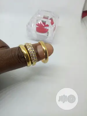 Rose Indiana Set of Wedding Ring 0010 - Gold