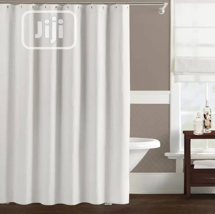 Plain White Shower Curtain