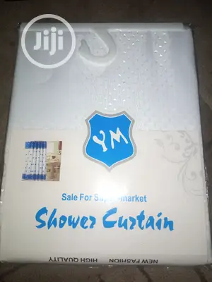Plain White Shower Curtain