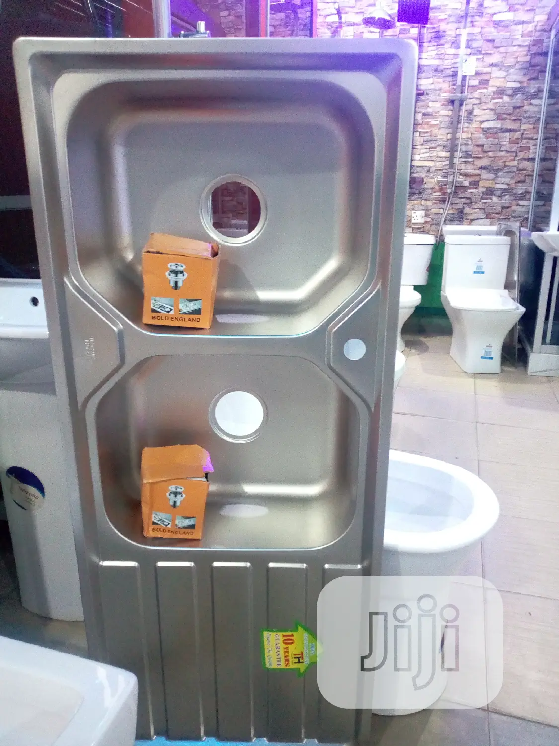 3" Waste Double Bow Single Tray Sink