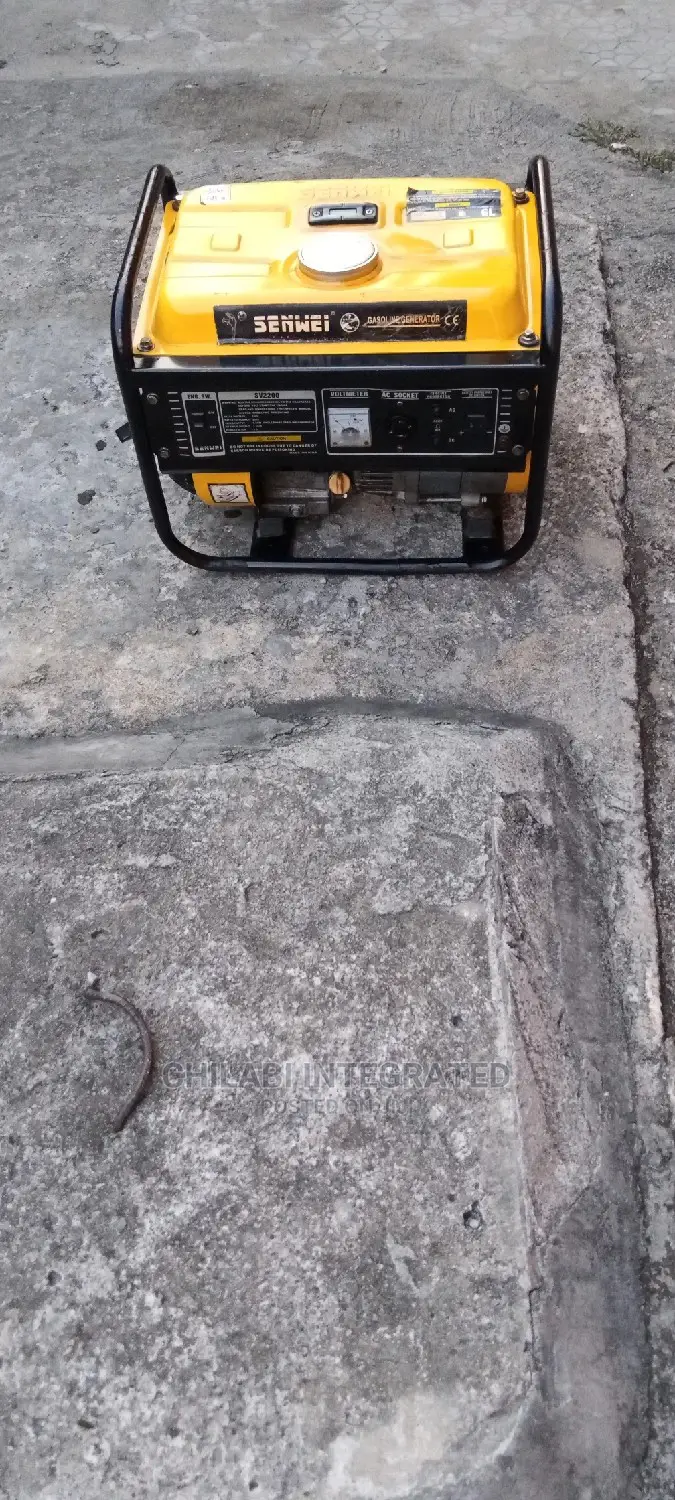 1 Year Old 1.8KVA SENWEI Medium, Copper Coil Generator Set