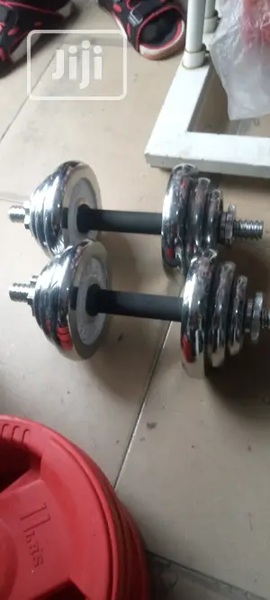 Brand New Adjustable 10kg Chrome Steel Dumbbell