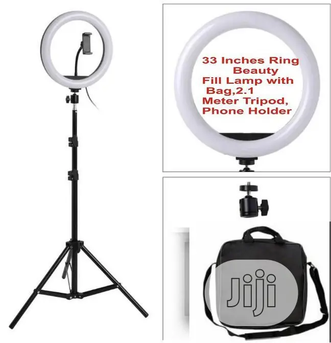 Make Up Box And 33cm Ring Light Tripod Bag With Compartments