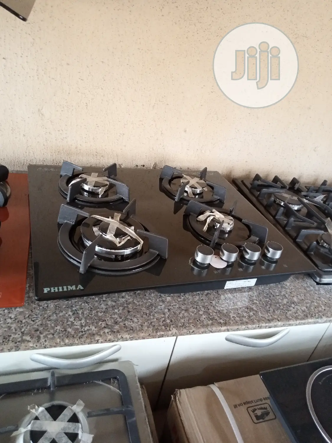 4 Gas Burner Glass Top