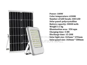 300w Solar Flood Light for Outdoor With Remote Control