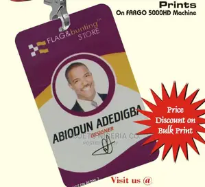 Plastic Identity Card Design Print on Fargo Hdp5000 Machine