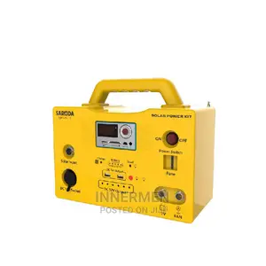 Portable Lighting Energy Kit + Solar Panel - 100W Inverter